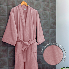 Bata de Baño Palette Crepe Talle Large Rosa