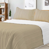 Cover Kavanagh Lisse 2 Plazas Color Vison / Blanco