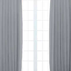 Cortina Ambiente Blackout Textil Kavanagh Color Gris