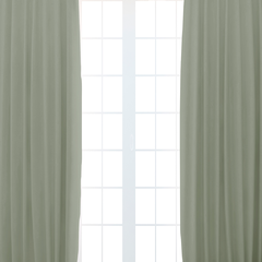 Cortina Ambiente Blackout Textil Kavanagh Color Verde Oliva