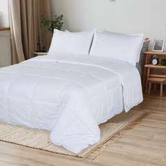 Acolchado Simil Plumon Reversible 1 Plaza Kavanagh Color Blanco