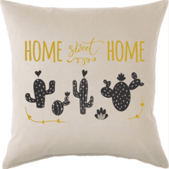 Funda de Almohadon 40x40 VH Fabrics Diseño Home Sweet Home