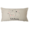 Funda de Almohadon 30x60 VH Fabrics Diseño Conejo