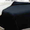 Acolchado Corderito Liso King Size Kavanagh Color Negro