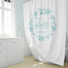 Cortina de Baño VH Fabrics Estampada Diseño Love My Bike Aqua