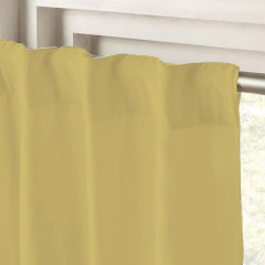 Cortina Ambiente Blackout Textil Kavanagh Color Maíz