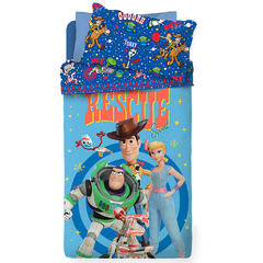 Cubrecama Ultrasonic Disney Piñata 1 Plaza Diseño Toy Story
