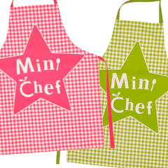 Delantal + Gorro de Cocina VH Fabrics Diseño Minicheff Estrella