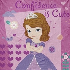 Frazada Disney Piñata Flannel 1 Plaza Diseño Princesa Sofia