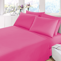 Sabana Prata Lisa Queen Size Color Fucsia