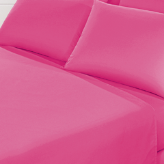 Sabana Prata Lisa Queen Size Color Fucsia