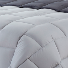 Acolchado King Size Kavanagh Diseño Brick Gris/Negro