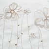 Cortina Baño Teflon Chenille Luxury Diseño Lulla Natural Beige