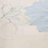 Cortina Baño Teflon Chenille Luxury Diseño Magnolia Duo Natural Celeste