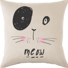 Funda de Almohadon 40x40 VH Fabrics Diseño Meow