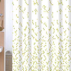 Cortina Baño Teflon Linea Estampada Diseño Ona Verde