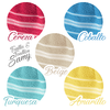 Toalla y Toallon Fantasia Hilo Color Diseño Samy
