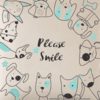 Funda de Almohadon 40x40 VH Fabrics Diseño Please Smile