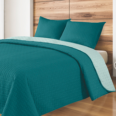 Cover Kavanagh 1 Plaza Bicolor Petroleo con Verde C/Funda