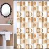 Cortina Baño Teflon Linea Estampada Diseño Pini Beige