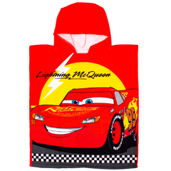 Poncho de Toalla Microfibra Disney Piñata Diseño Cars 4