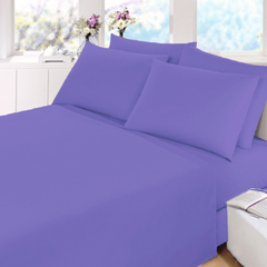 Sabana Prata Lisa 2 Plazas Color Violeta 2
