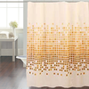 Cortina Baño Teflon Linea Estampada Diseño Pula Beige Maiz