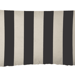 Funda de Almohadon 30x60 VH Fabrics Diseño Raya Vertical Negra