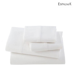 Sabana Espalma 200 Hilos Queen Size Lisa Blanca