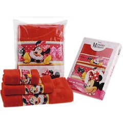 Toalla y Toallita Disney Piñata Jacquard Diseño Minnie