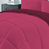 Acolchado Simil Plumon Reversible 2 Plazas Kavanagh Color Bordo