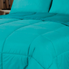 Acolchado Simil Plumon Reversible 2 Plazas Kavanagh Color Petroleo