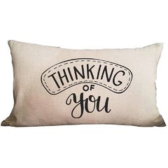 Funda de Almohadon 30x60 VH Fabrics Diseño Thinking of You
