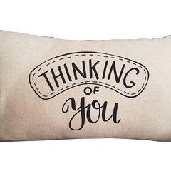 Funda de Almohadon 30x60 VH Fabrics Diseño Thinking of You