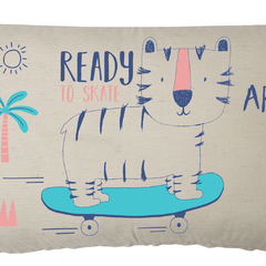 Funda de Almohadon 30x60 VH Fabrics Diseño Tigre