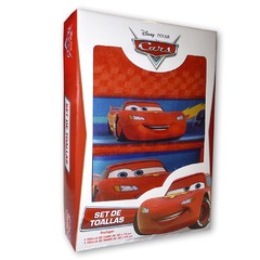 Toalla y Toallita Disney Piñata Jacquard Diseño Cars