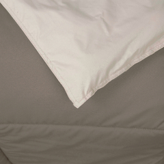 Acolchado Simil Plumon Reversible King Size Kavanagh Color Visón
