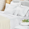 Sabana Danubio 400 Hilos Queen Size Algodon Egipcio White