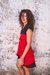 - Vestido Moño Recorte - Rojo y Negro en internet