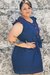 - Vestido Presillas - Azul Navy - comprar online
