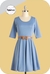 Vestido Irina - Celeste