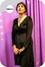 Vestido Lucero - Escote cruzado en negro
