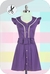 - Vestido Presillas - Violeta