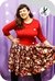 - Vestido Reina de Corazones - Rojo y Flores