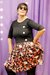 - Vestido Reina de Corazones - Negro y Flores - comprar online