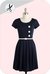 Vestido Reina de Corazones - Marino - comprar online
