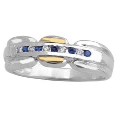 Anillo Plata y Oro Cod. 0695