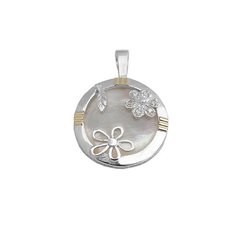 Colgante Plata y Oro Cod. 925