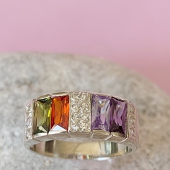 Anillo de Plata 925 con Zirconias COD. 4244