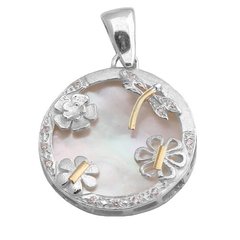 Colgante Plata y Oro Cod. 1002